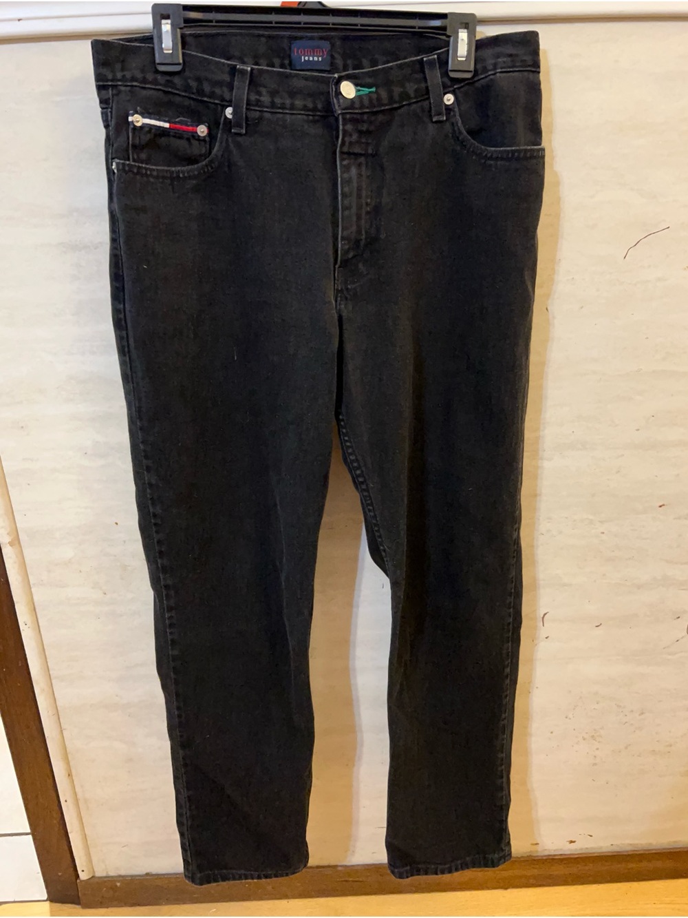 Vintage Tommy Hilfiger Black Denim Jeans.